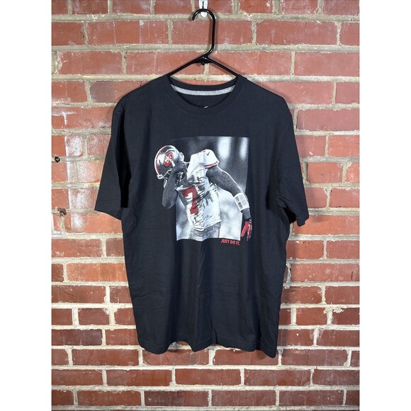RARE Nike Colin Kaepernick San Francisco 49ers Just Do It Print NFL Adult Large - Picture 1 of 6